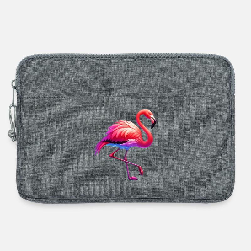 Flamingo - Laptoptasche 13" - Grau meliert
