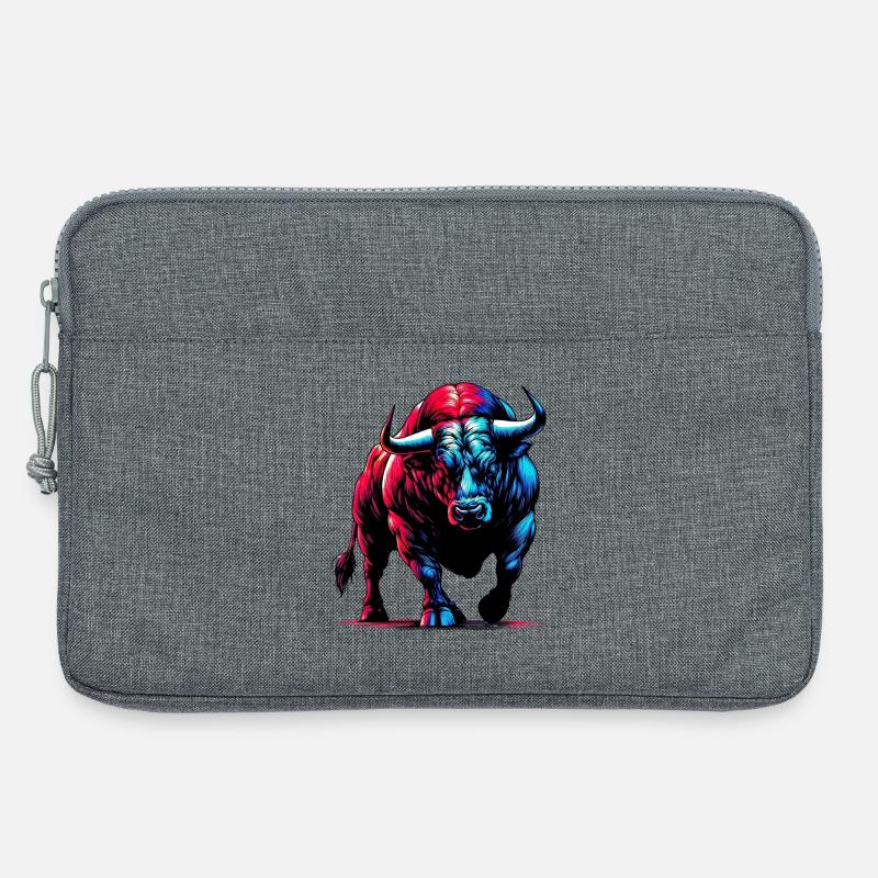 Stier - Laptoptasche 13" - Grau meliert