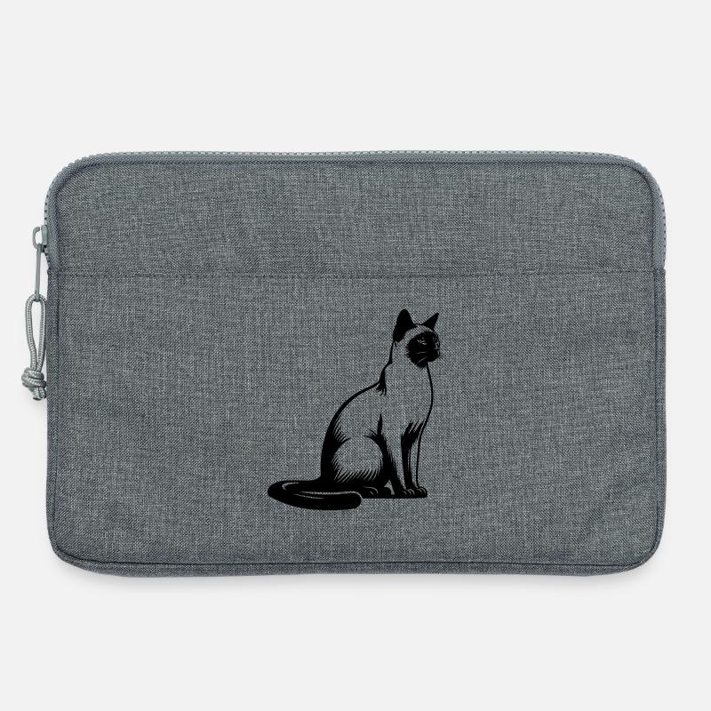 Siamkatze - Laptoptasche 13" - Grau meliert