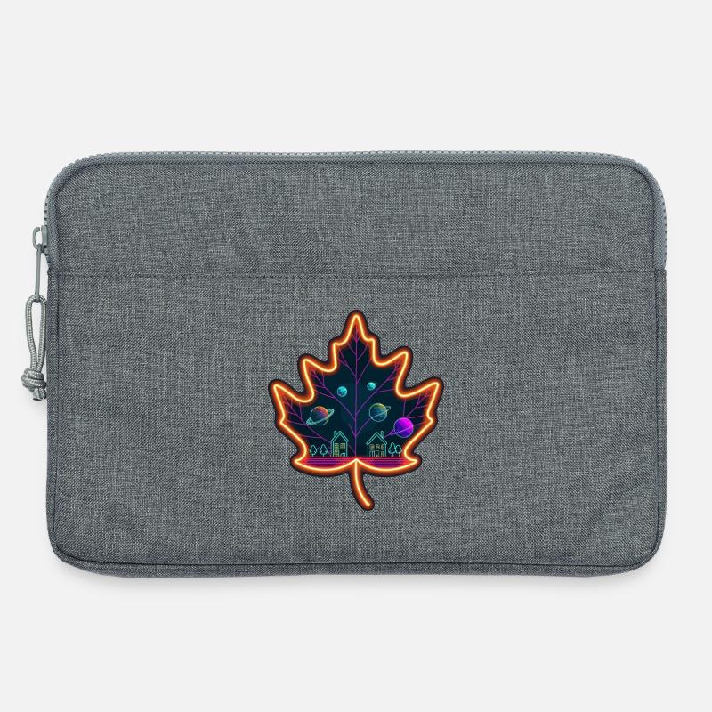 Ahornblatt - Laptoptasche 13" - Grau meliert