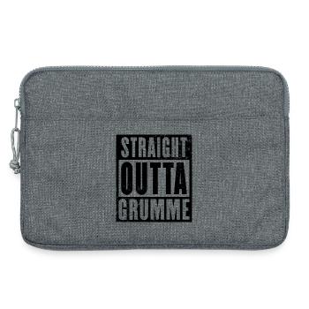 Straight outta Bochum Grumme Ruhrpott Ruhrgebiet - Laptoptasche 13" - Grau meliert - Vorne