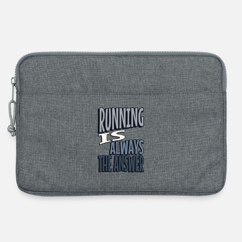 Running is always the answer - Laptoptasche 13" - Grau meliert