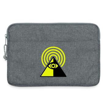 Pyramid Eye - Laptop bag 13" - heather grey - Front