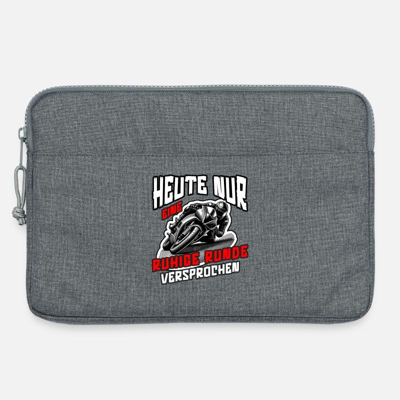 Motorrad - Heute nur eine ruhige Runde versprochen - Laptoptasche 13" - Grau meliert