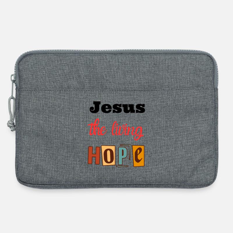 Lebensfreude Hoffnung Design - Laptoptasche 13" - Grau meliert