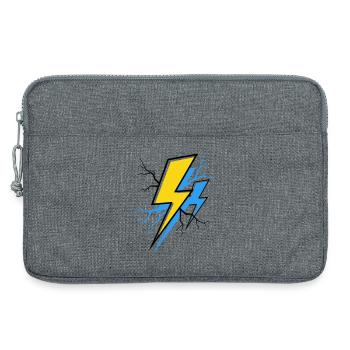 Blue Yellow Ray - Laptop bag 13" - heather grey - Front