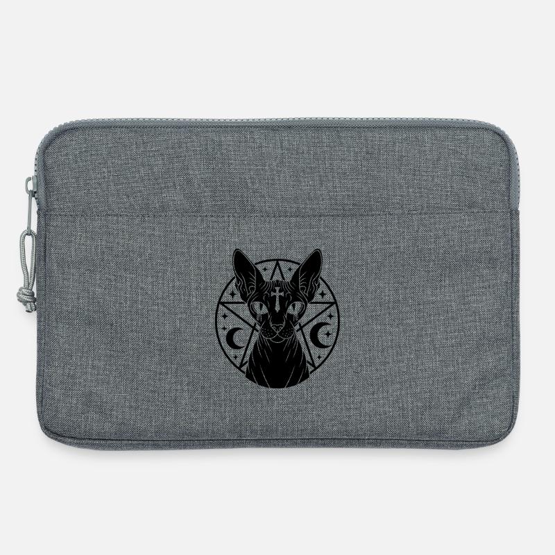 Sphynx Katze Okkult - Laptoptasche 13" - Grau meliert