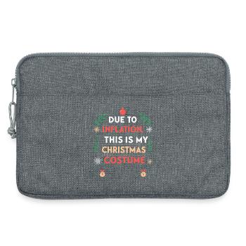 Weihnachtsbudget: Inflationsanzug - Laptoptasche 13" - Grau meliert - Vorne