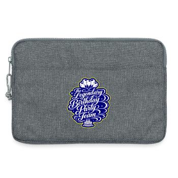 Geburtstag Party Team Spruch - Laptoptasche 13" - Grau meliert - Vorne