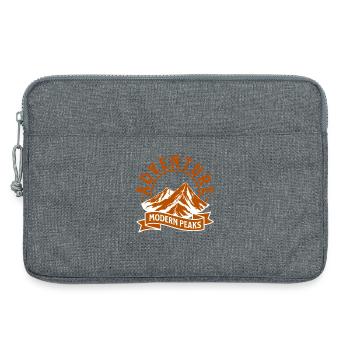 Moderne Bergabenteuer Peaks - Laptoptasche 13" - Grau meliert - Vorne