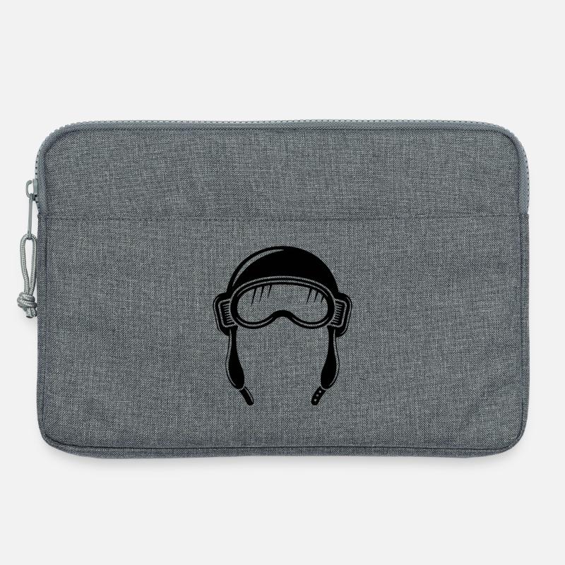 Fliegerhaube - Laptoptasche 13" - Grau meliert