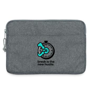 break is the new hustle - Laptoptasche 13" - Grau meliert - Vorne