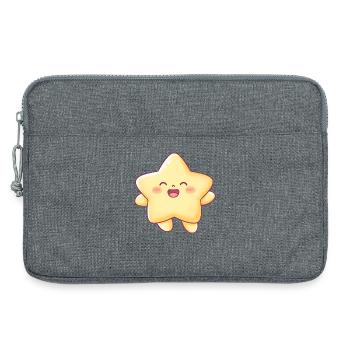 Kawaii Starlet Smile Star Kids - Laptop bag 13" - heather grey - Front
