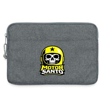 Logo du Crâne de Motor Santo - Sacoche pour ordinateur portable 13 pouces - gris chiné - Devant