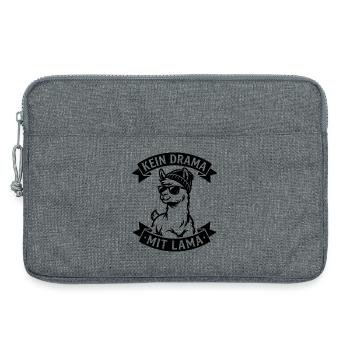 Pas de drame avec le lama - Sacoche pour ordinateur portable 13 pouces - gris chiné - Devant