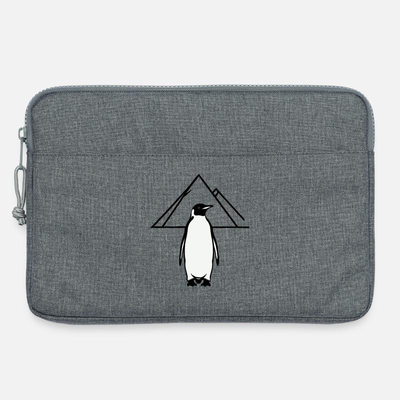 ABER WARUM? Pinguin - Laptoptasche 13" - Grau meliert