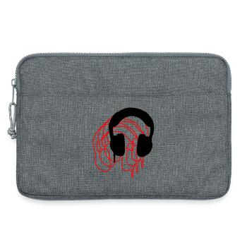 Kopfhörer - Laptoptasche 13" - Grau meliert - Vorne