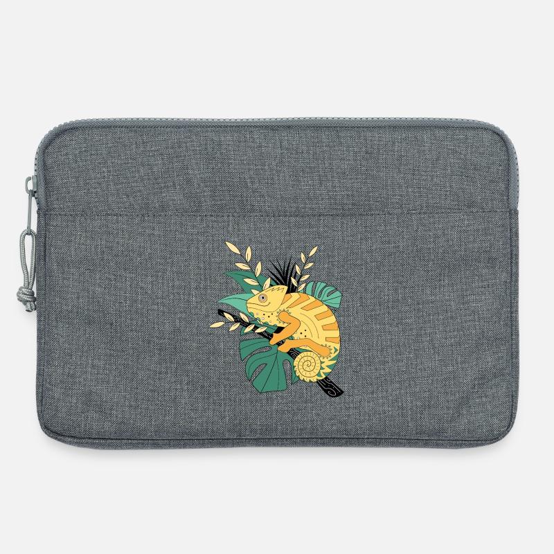 Buntes Chamäleon - Laptoptasche 13" - Grau meliert