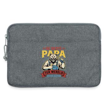 Beste Papa, Leuk Vaderdag Shirt of Hoodie - Laptoptasche 13" - Grau meliert - Vorne