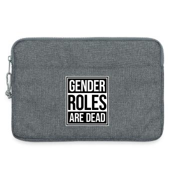 Gender Roles Are Dead Statement Freiheit Spruch - Laptoptasche 13" - Grau meliert - Vorne
