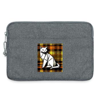 cat - Laptop bag 13" - heather grey - Front