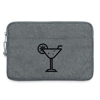 cocktail - Sacoche pour ordinateur portable 13 pouces - gris chiné - Devant