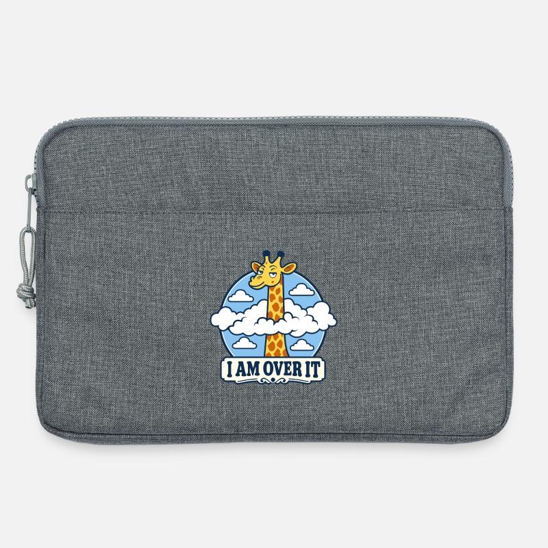 Giraffe Leave-it-behind - Laptop bag 13" - heather grey