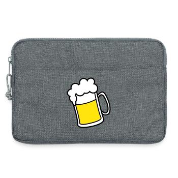 bier - Laptoptasche 13" - Grau meliert - Vorne