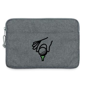 Golf Ball Tee Tee Golf Golf Club Golfer - Sacoche pour ordinateur portable 13 pouces - gris chiné - Devant