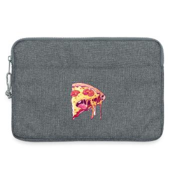 Pizza Fondante PopArt - Sacoche pour ordinateur portable 13 pouces - gris chiné - Devant
