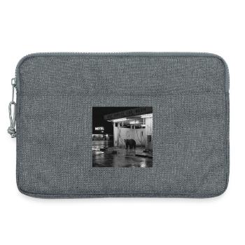 Animal de l’Endroit Oublié Noir et Blanc Rétro Lavage de Voitures - Sacoche pour ordinateur portable 13 pouces - gris chiné - Devant
