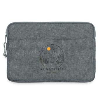 Saint-Tropez Hafen Blick - Laptoptasche 13" - Grau meliert - Vorne