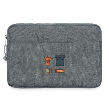 Bikepacking Gear Zubehör - Laptoptasche 13" - Grau meliert - Vorne