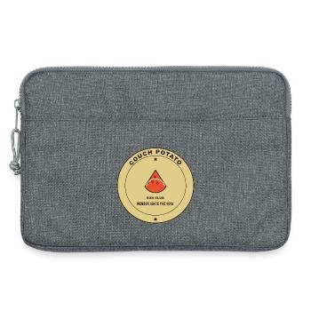 Couch Potato Laufclub Motiv - Laptoptasche 13" - Grau meliert - Vorne