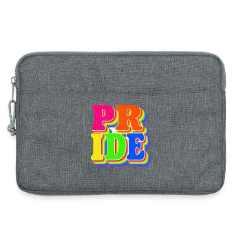 Pride Regenbogen Geschenk für LGBTQ Fans - Laptoptasche 13" - Grau meliert - Vorne