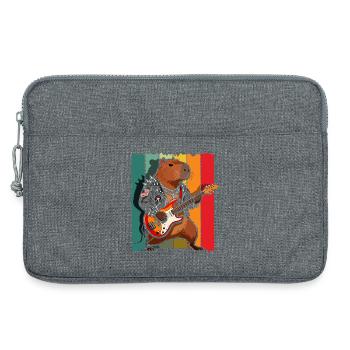 Life is Better with Capybaras - Süßes Nagetier - Laptoptasche 13" - Grau meliert - Vorne