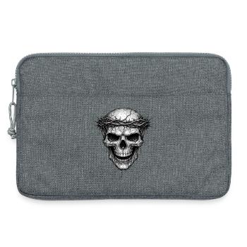 Graphique d’horreur gothique de la couronne d’épine - Sacoche pour ordinateur portable 13 pouces - gris chiné - Devant