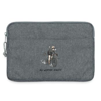Vélo d’athlète tout temps - Sacoche pour ordinateur portable 13 pouces - gris chiné - Devant