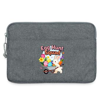 Egg Hunt Squad Bunny Oster-Design - Laptoptasche 13" - Grau meliert - Vorne