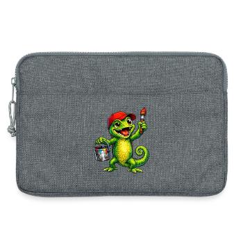 Caméléon avec couleur - Sacoche pour ordinateur portable 13 pouces - gris chiné - Devant