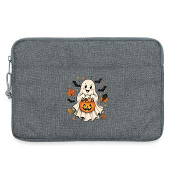 Petite Chemise Feuillage d’Automne Feuillage Halloween - Sacoche pour ordinateur portable 13 pouces - gris chiné - Devant