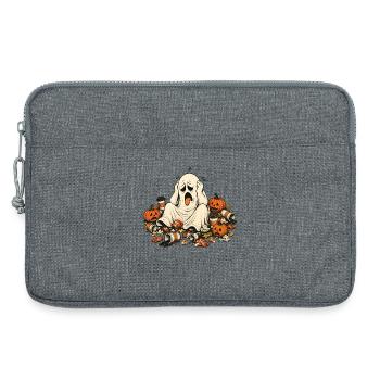 Halloween Gespenst Kaffee Kissen für Morgenmuffel - Sacoche pour ordinateur portable 13 pouces - gris chiné - Devant