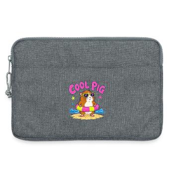 Cool Cobaye Lunettes d’Été - Sacoche pour ordinateur portable 13 pouces - gris chiné - Devant