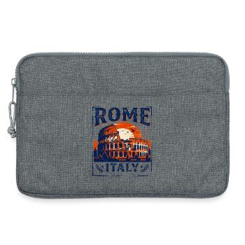 Vintage Rome Italy Colosseum Sunset Skyline - Laptop bag 13" - heather grey - Front