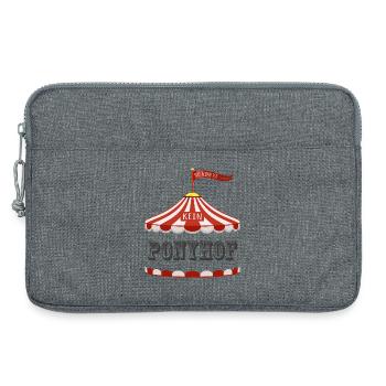 Das Leben ist kein Ponyhof - Laptoptasche 13" - Grau meliert - Vorne