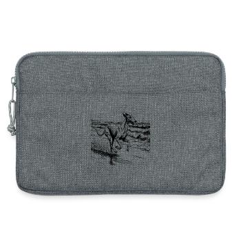 Tag am Meer 2 - Laptoptasche 13" - Grau meliert - Vorne