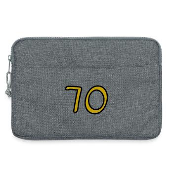 ANNIVERSARY. HAPPY BIRTHDAY. HAPPY BIRTHDAY. - Laptop bag 13" - heather grey - Front