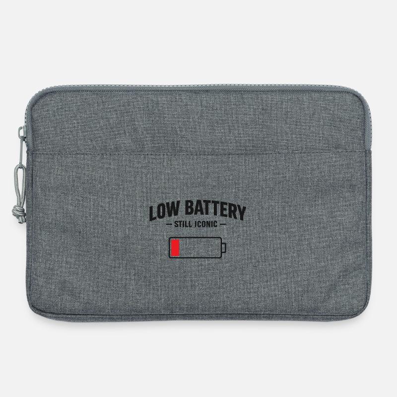 Low Battery Still Iconic - Laptop bag 13" - heather grey