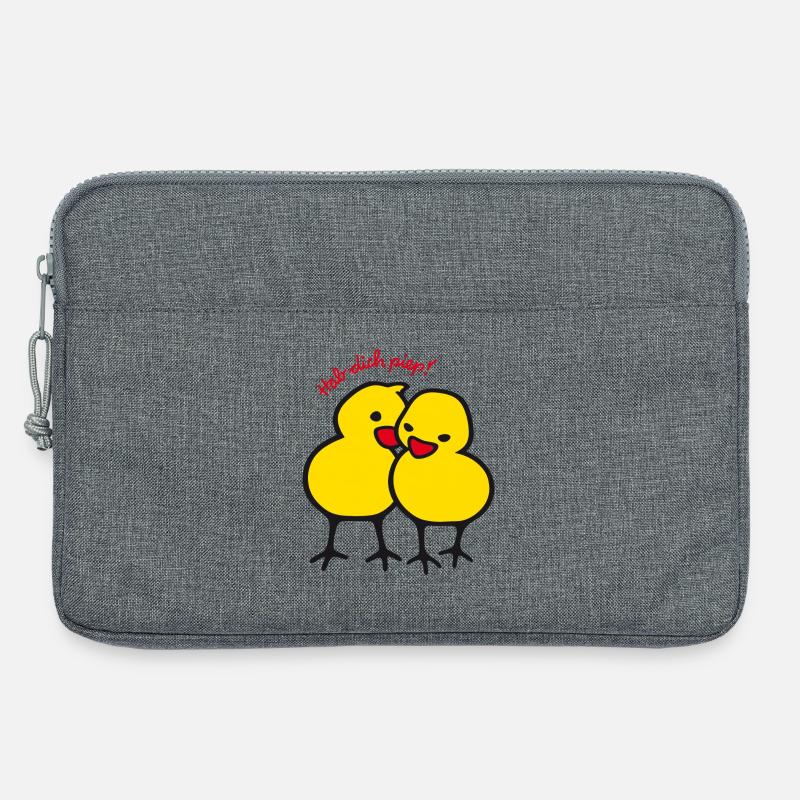 Hab dich piep - Laptoptasche 13" - Grau meliert