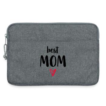 best Mom I Heart Gift Mom Mom Mom Mommy - Laptop bag 13" - heather grey - Front